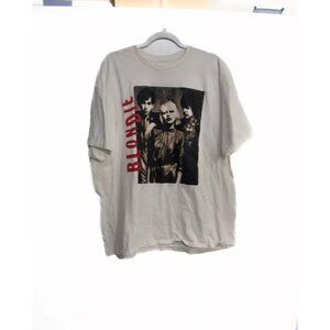 Blondie Mens White Cotton T-Shirt Graphic Print Short Sleeve Crew Neck 3X
